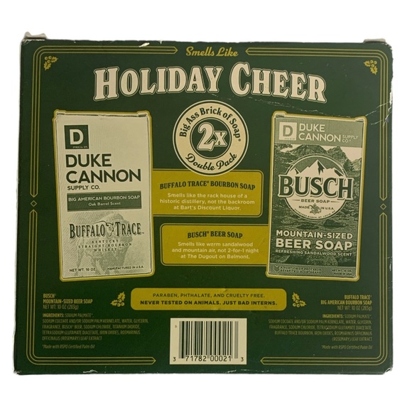 Duke Cannon Holiday Cheer Big Ass Brick Soap Special Box Double Pack Mens Gift - Picture 3 of 4